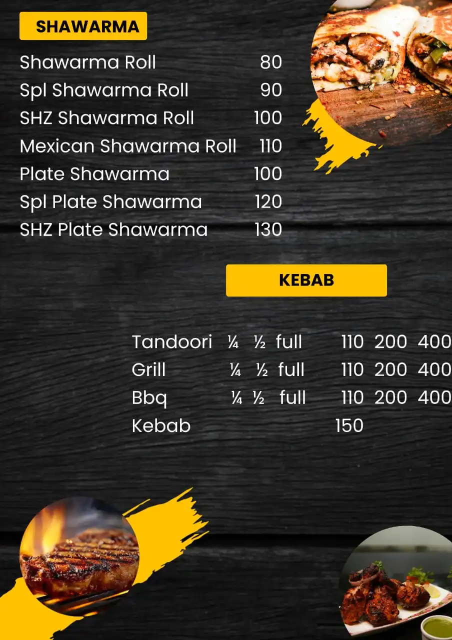 Shawarma | Kebabs | Tandoori-menu.