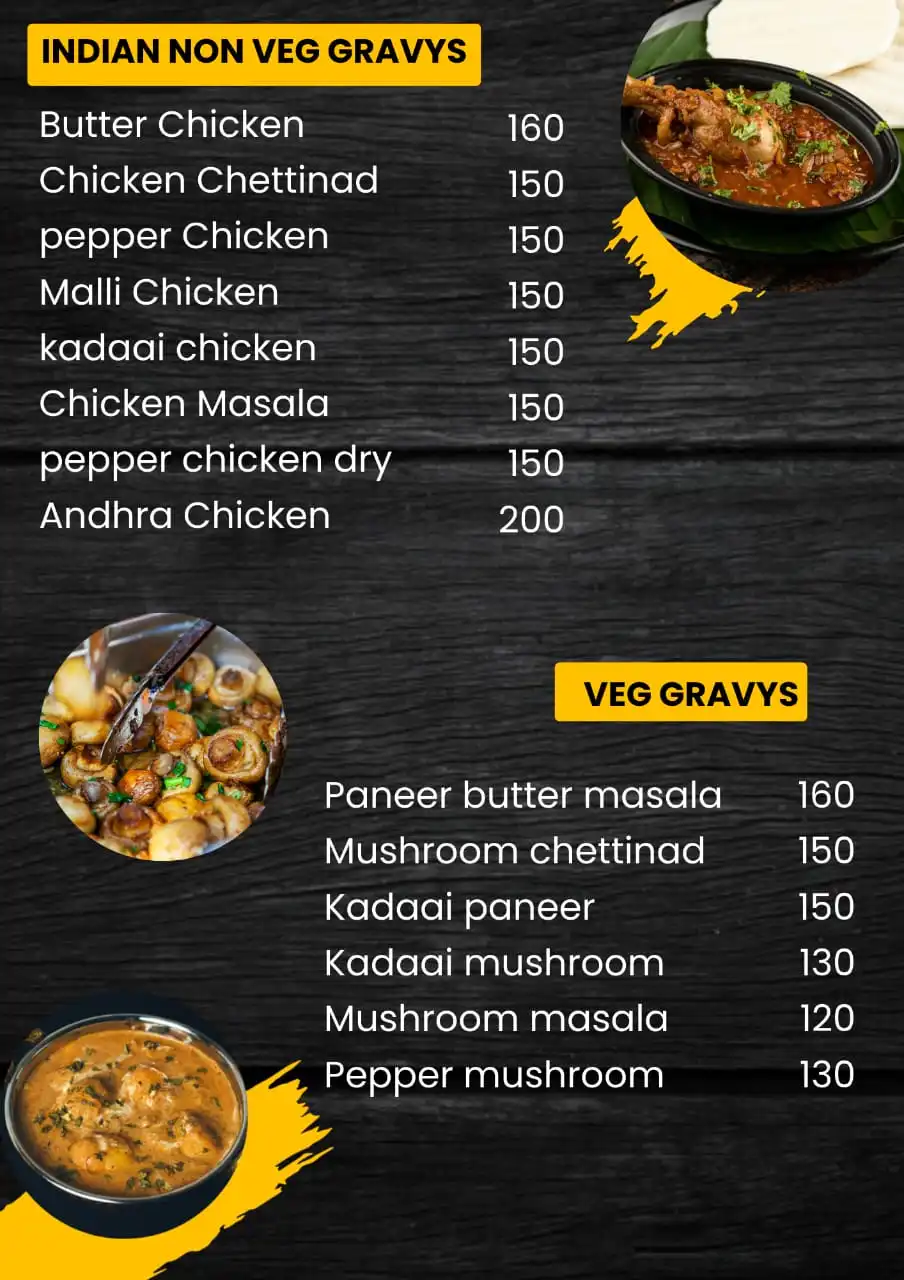  Indian Veg | Non-Veg Gravies-menu